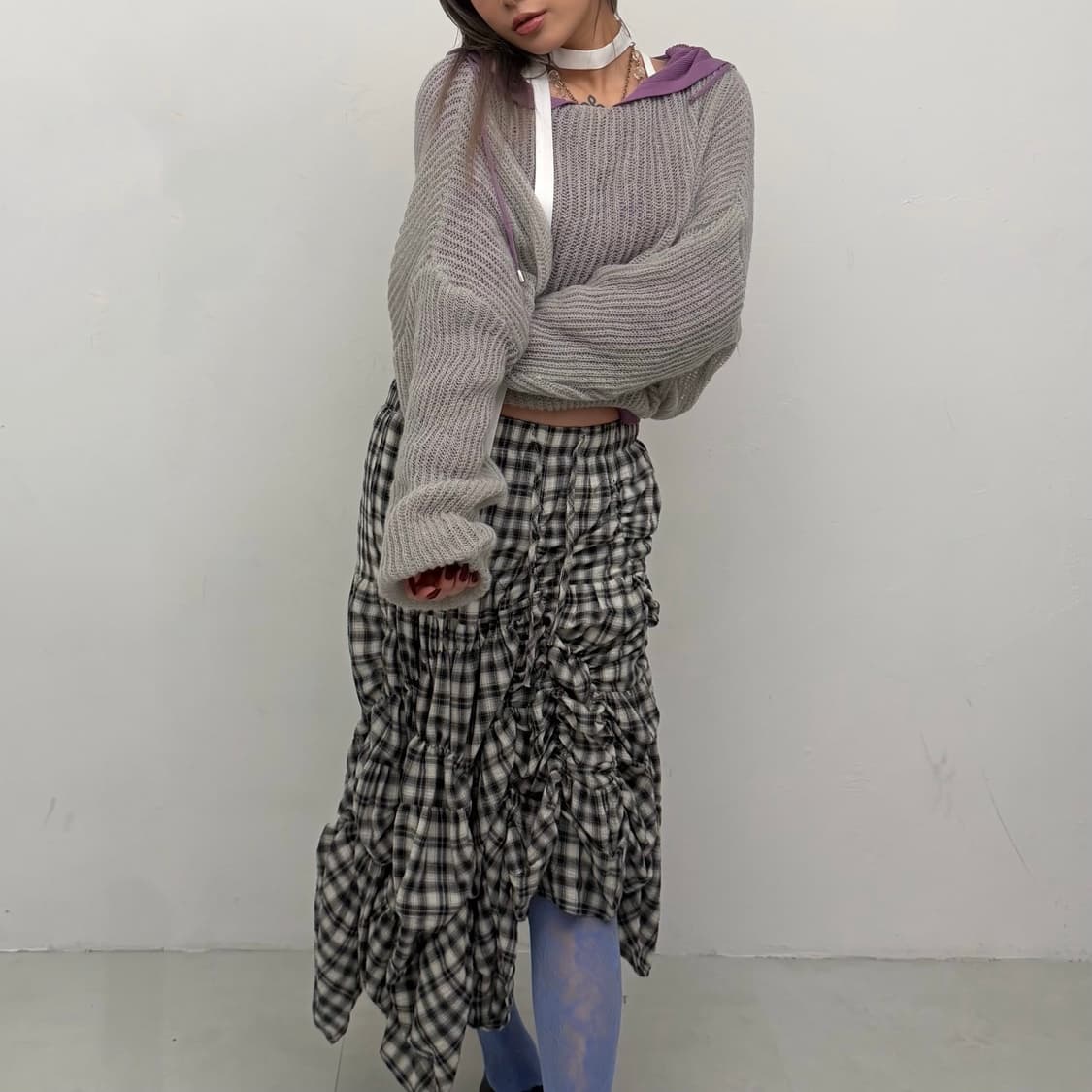 라이트 그레이 루즈 니트 상품이미지1