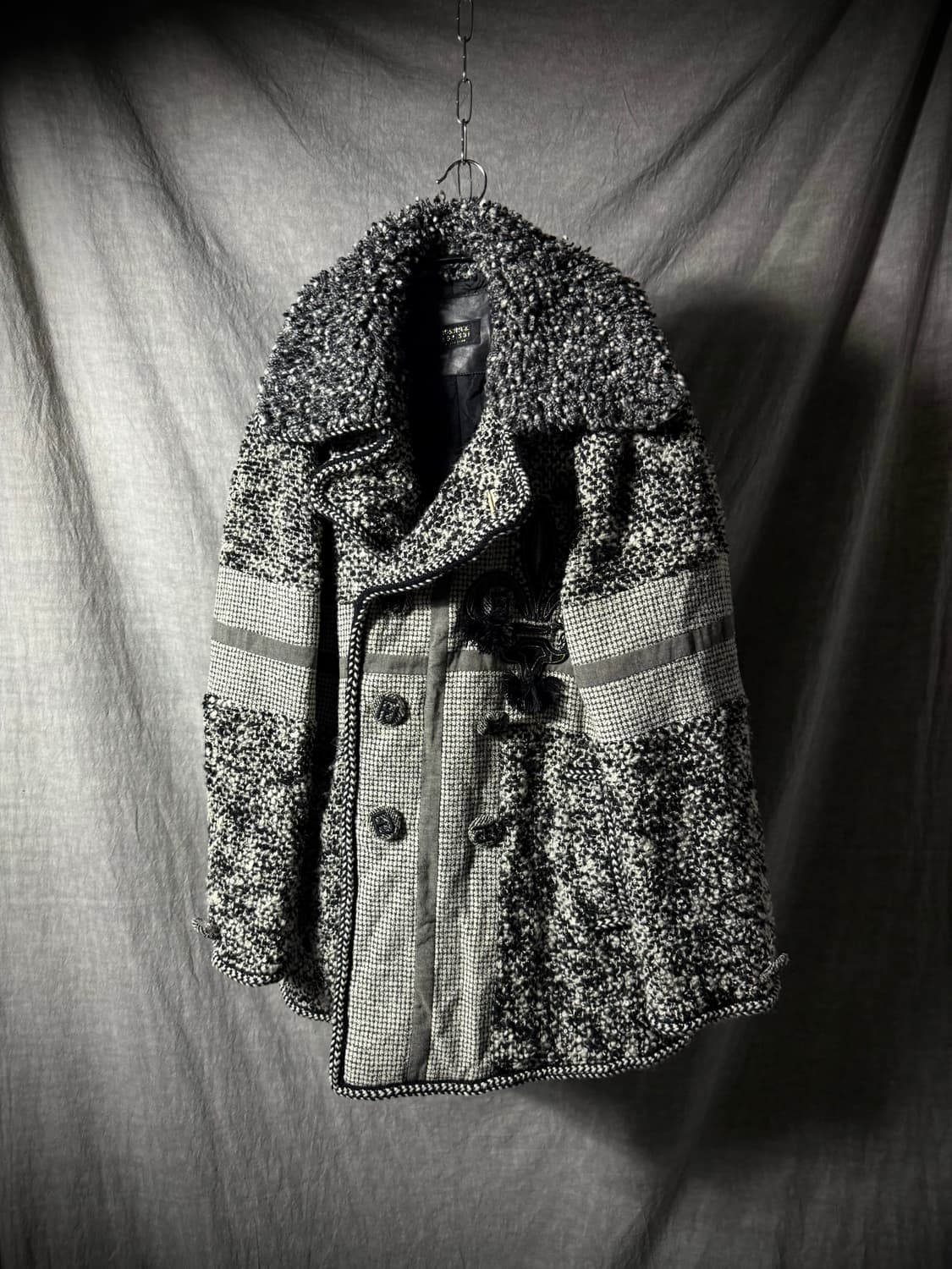 Yoshiyuki Konishi 90s Crest Wool Coat 상품이미지2