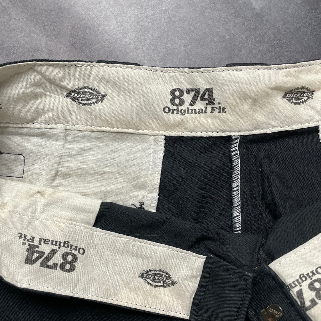 DICKIES 디키즈874 빈티지 블랙 코튼 워크 팬츠 A00802 상품이미지8