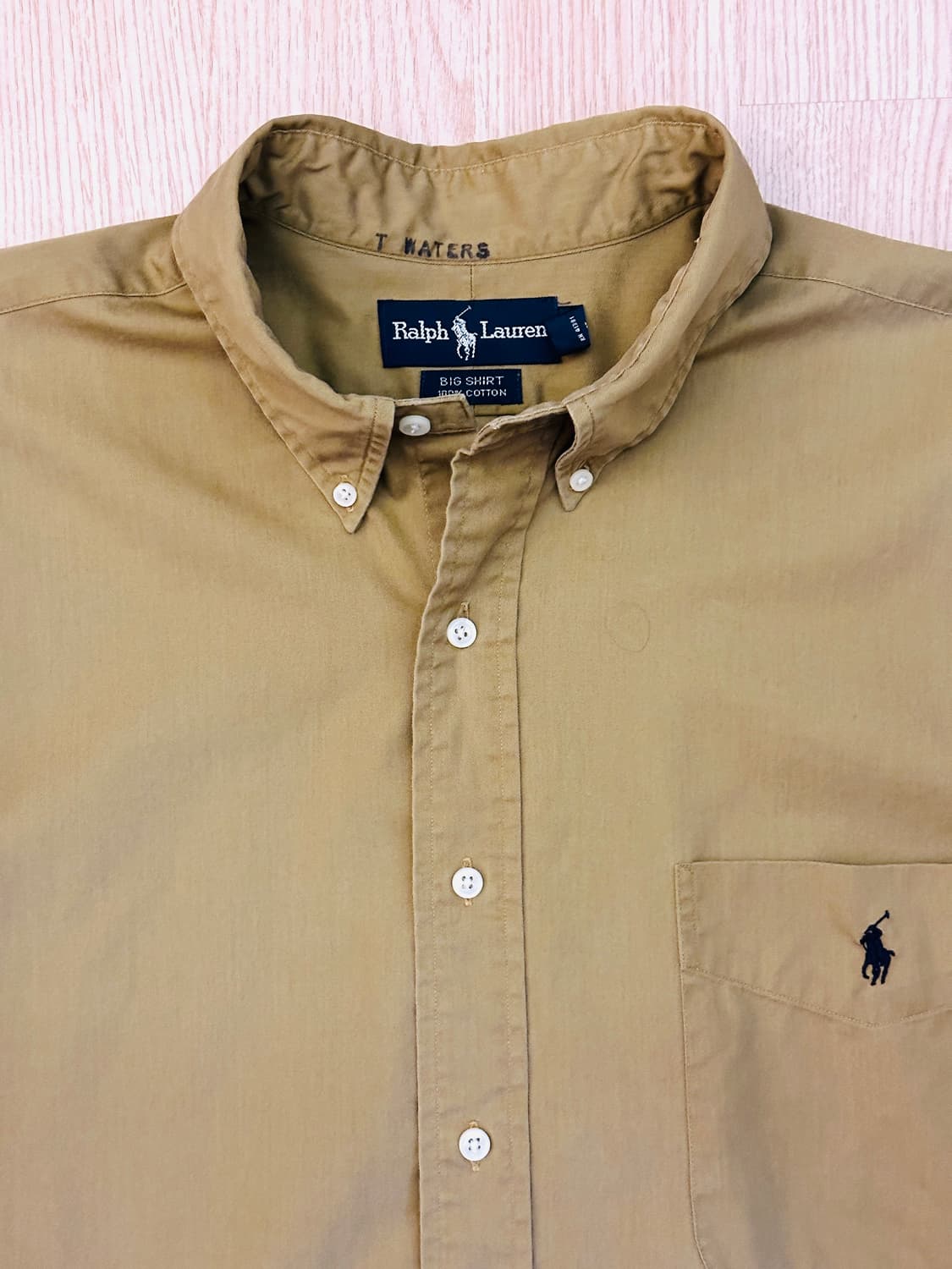 랄프로렌 빅셔츠 마일드 브라운 칼라 상품이미지3