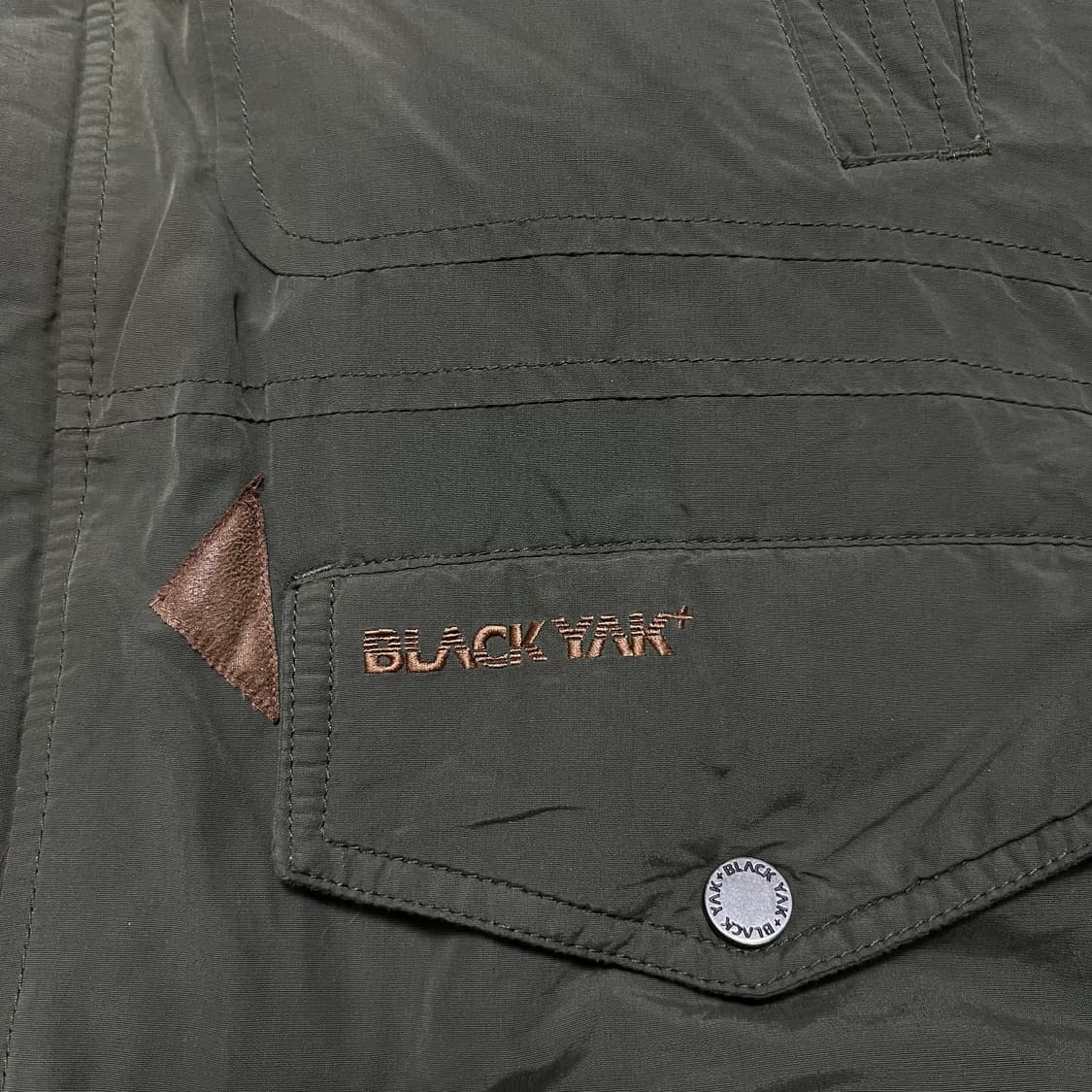 블랙야크 아웃도어 구스다운 후드 야상패딩 점퍼 [카키] XL/105 상품이미지4