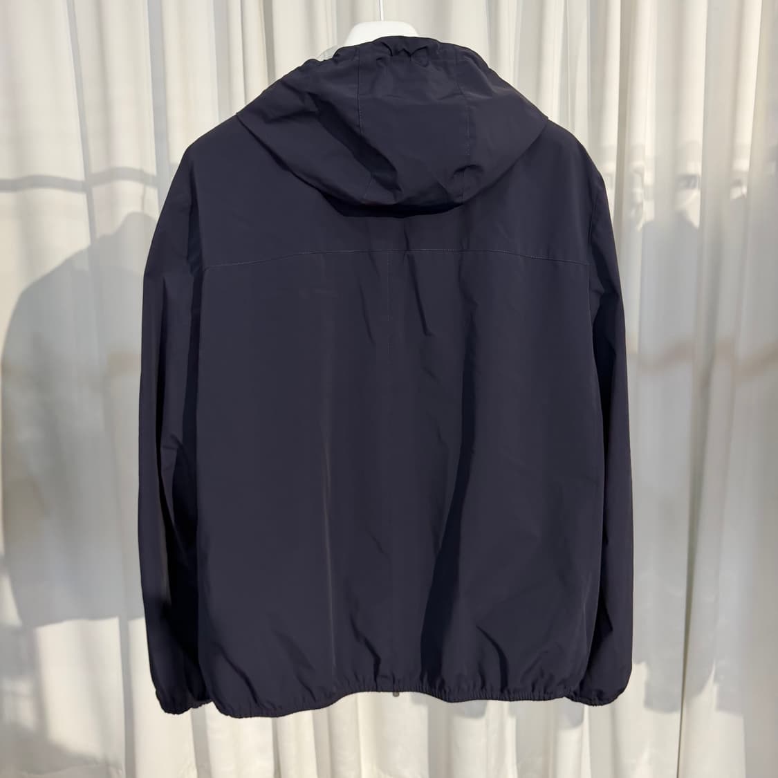 (2XL) 브루넬로 쿠치넬리 로고 본디드 나일론 후드 자켓 상품이미지5