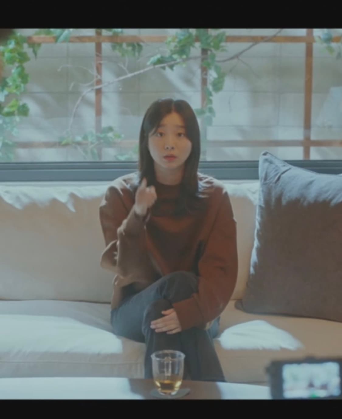 우영미 브라운 맨투맨 38사이즈 상품이미지5