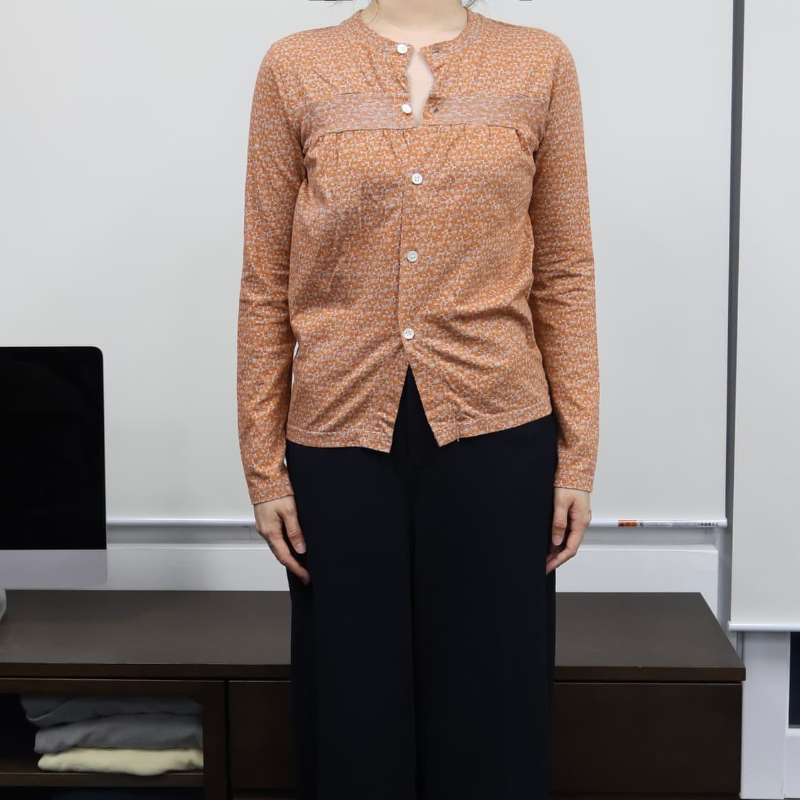 Gomme floral shirring cardigan 상품이미지1