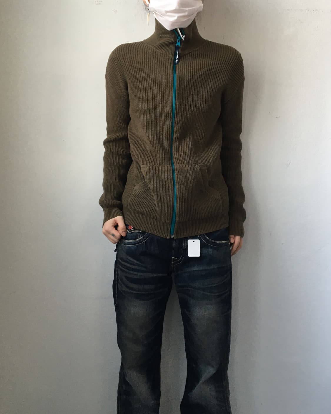 X girl knit zip up 상품이미지1