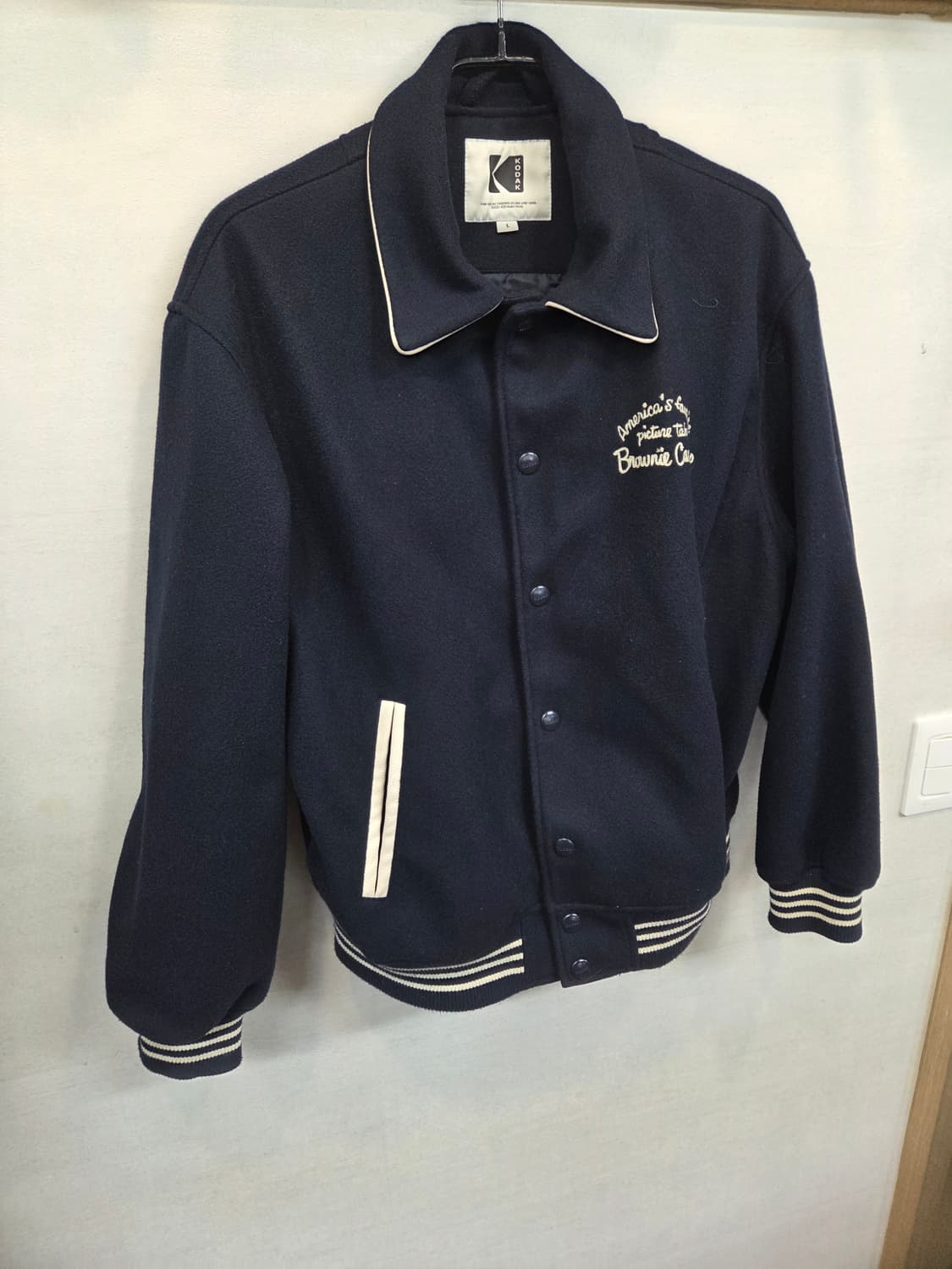 코닥 브라우니 울 바시티자켓 L 상품이미지5