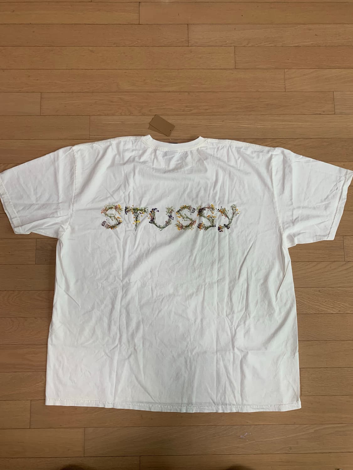 [XXL] stussy 스투시 보케이 피그먼트 다이드 반팔티셔츠 내츄럴 상품이미지3