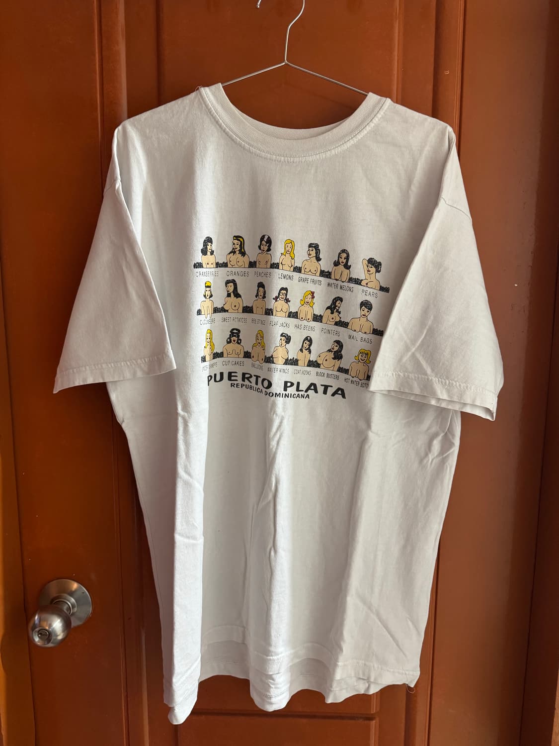 90s도미니카 푸에르토 플라타 'Funny Graphic 티셔츠 상품이미지1