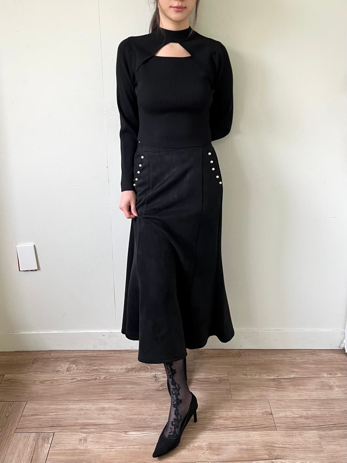 Lax Dan Tia 진주아트 스커트 상품이미지5