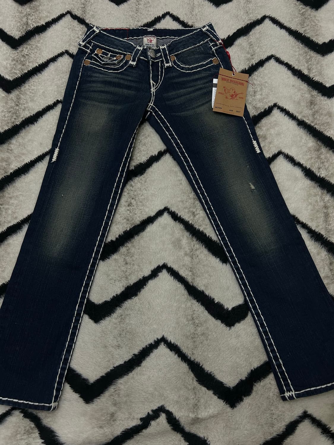 [24]트루릴리젼 빌리 슈퍼T 스티치 데님팬츠/진청/스판 상품이미지3