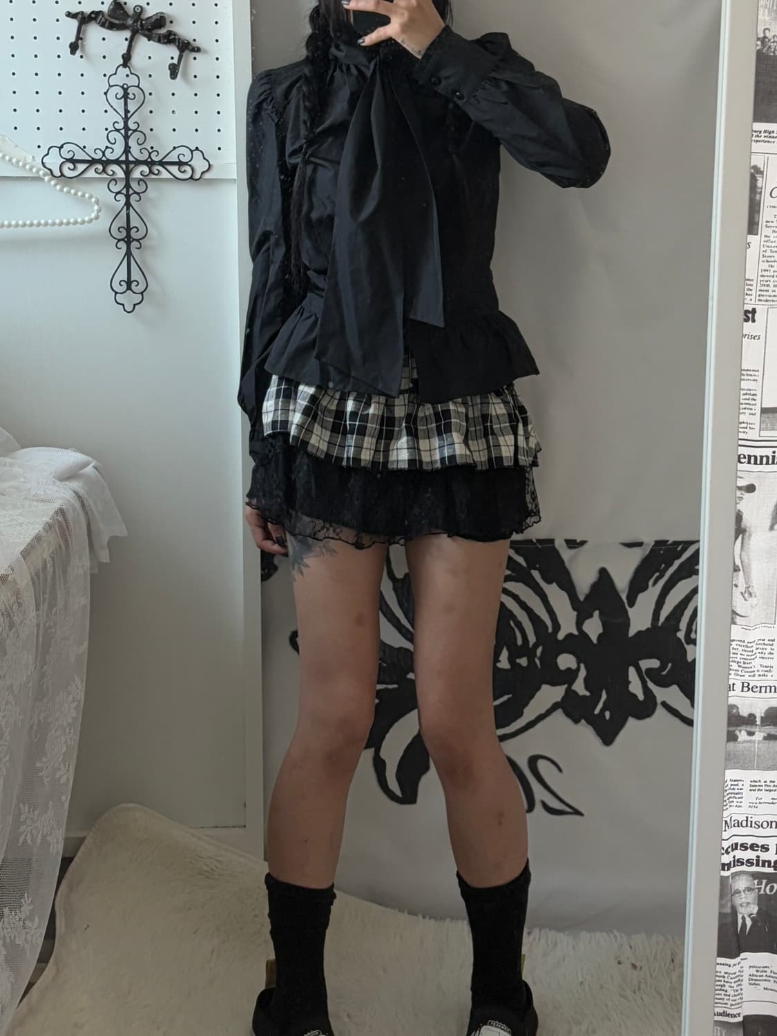 • black tie ribbon shirt 상품이미지6