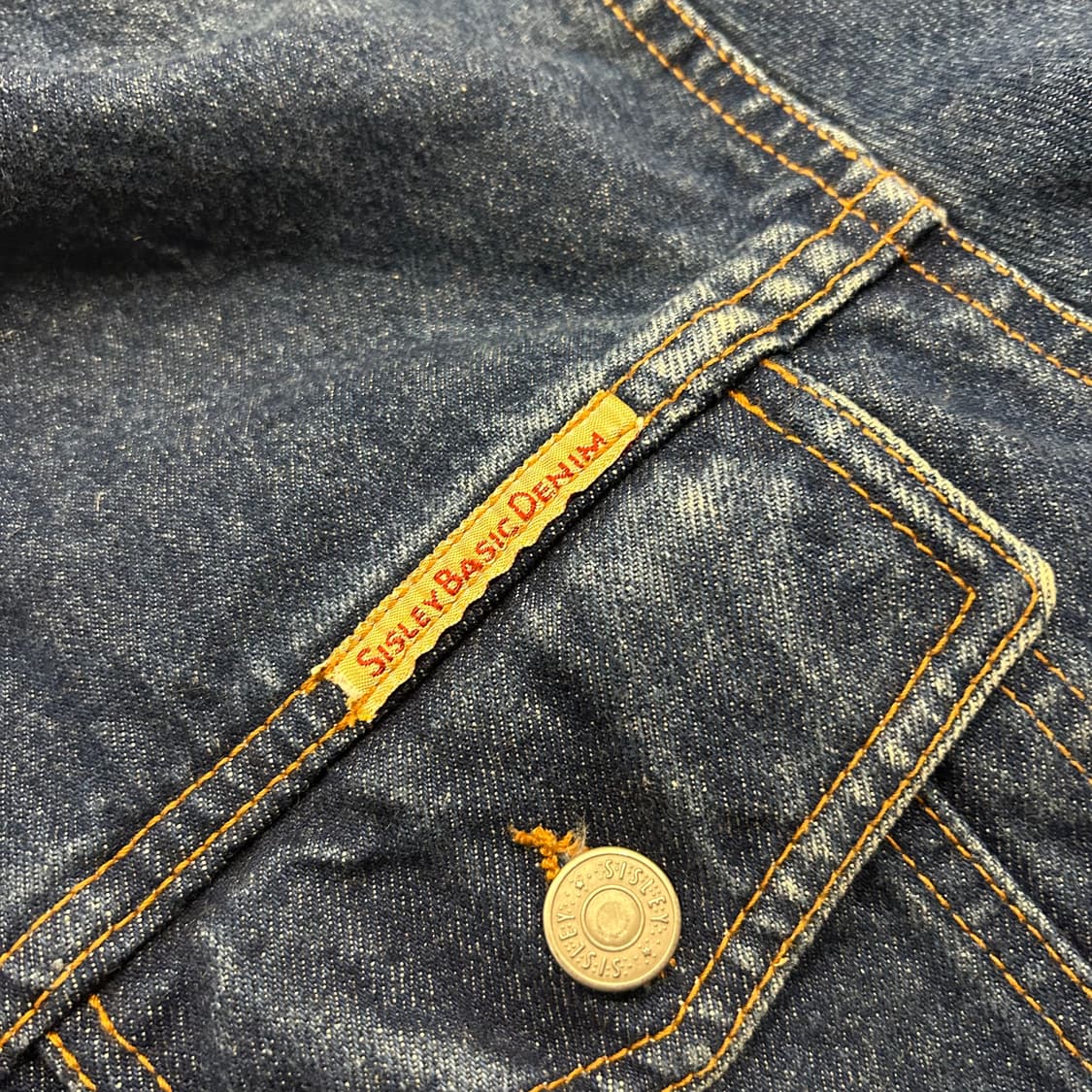 [S] 시슬리 SISLEY 데님 청자켓 B163 상품이미지4