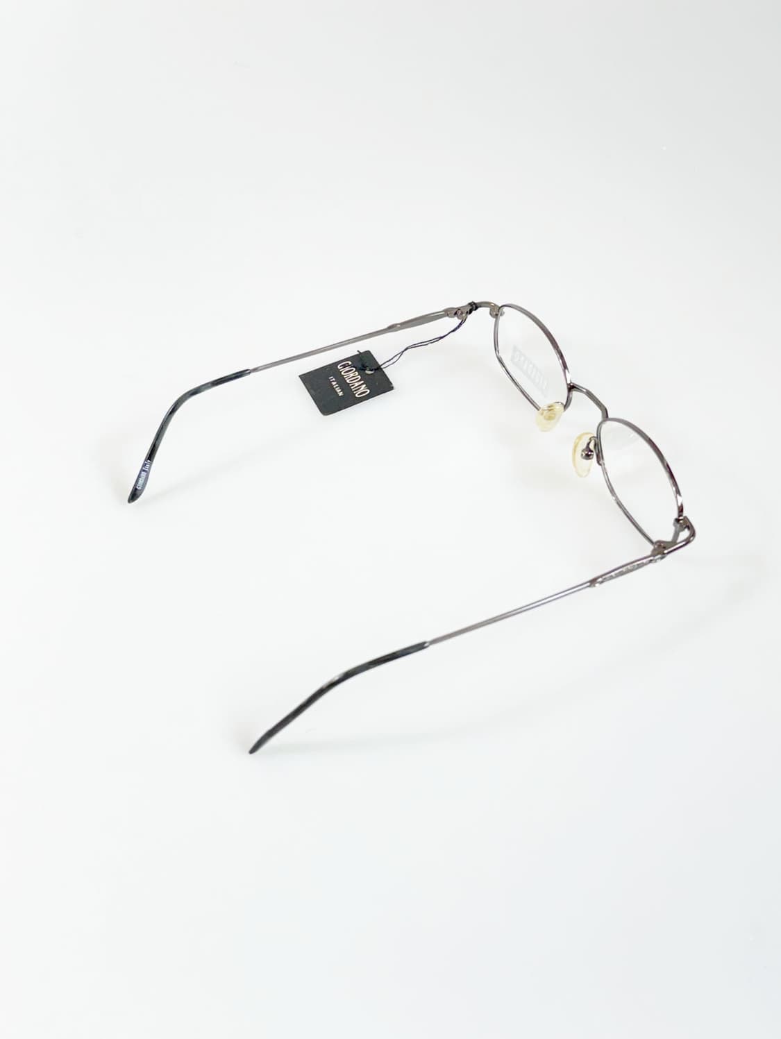 90s GIORDANO 슬림 오벌 건메탈 프레임 빈티지 안경 상품이미지5