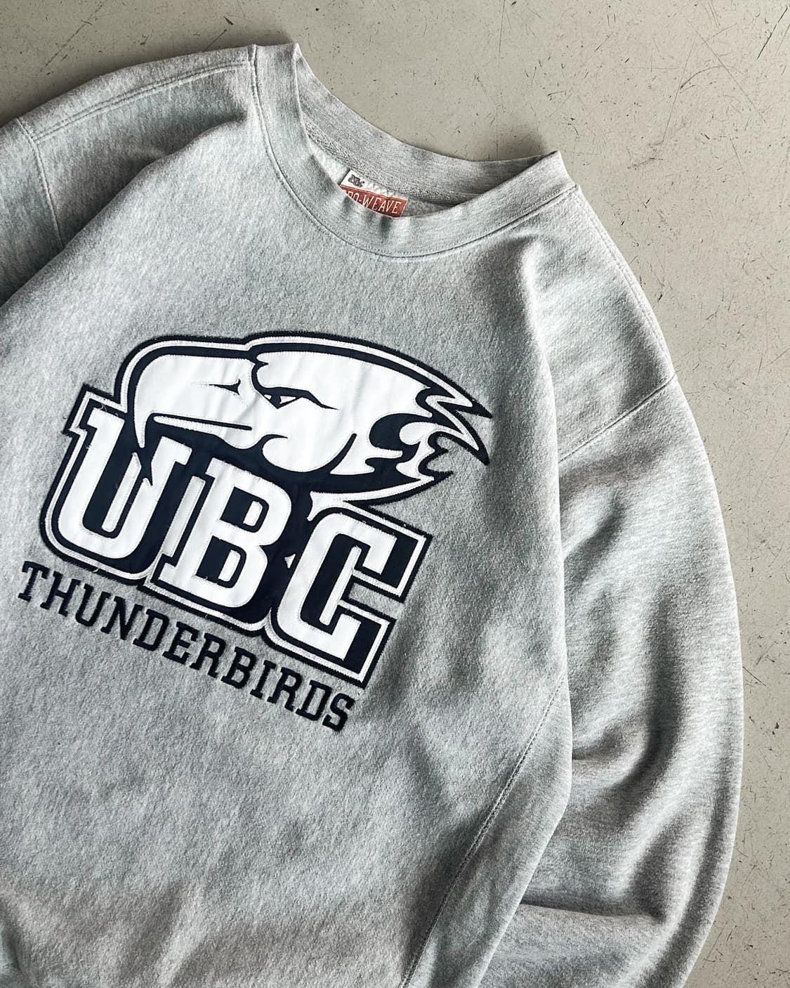 프로 위브 리버스 위브 UBC 썬더버드 컬리지 스웻셔츠 상품이미지3