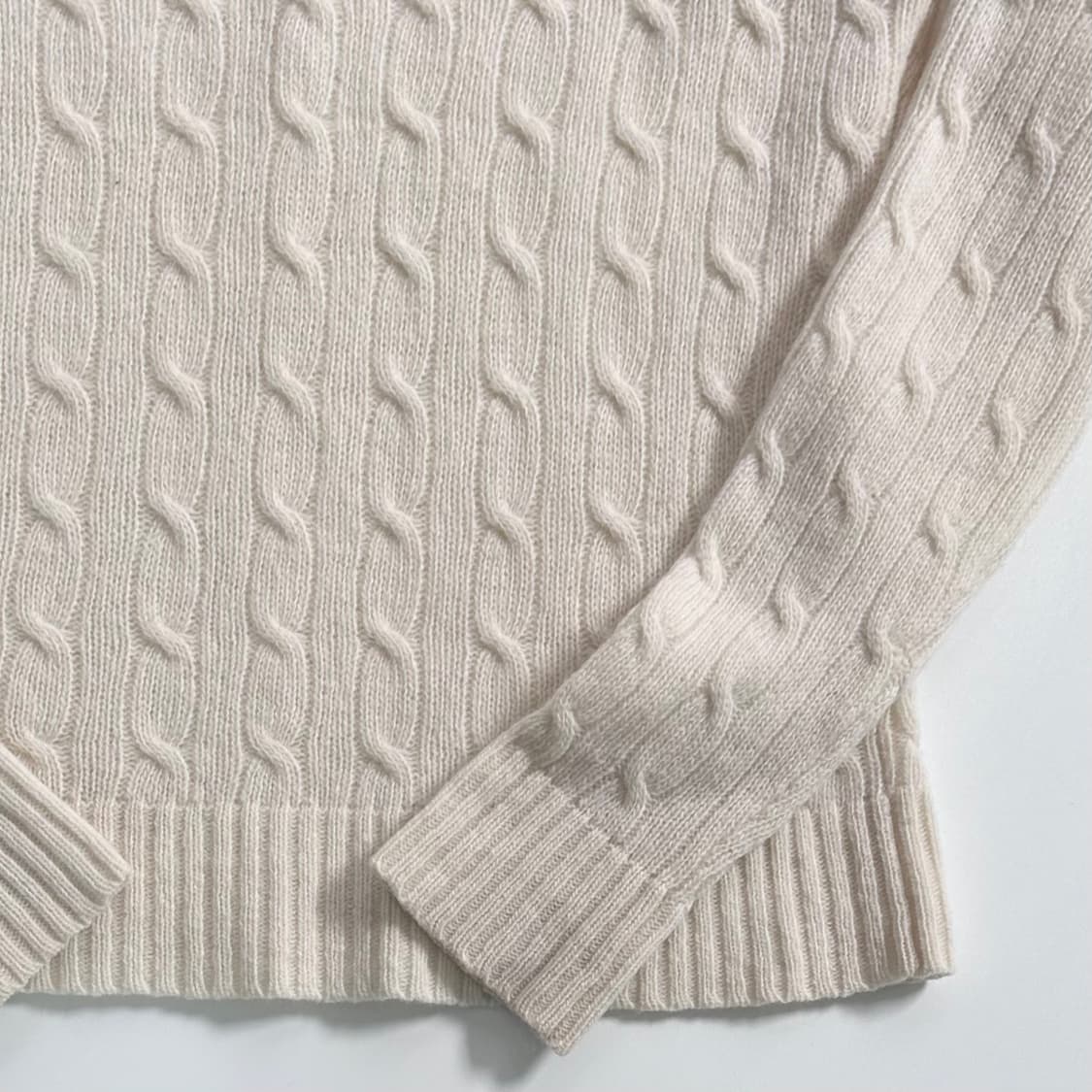 폴로 랄프로렌 화이트 울 니트  상품이미지4