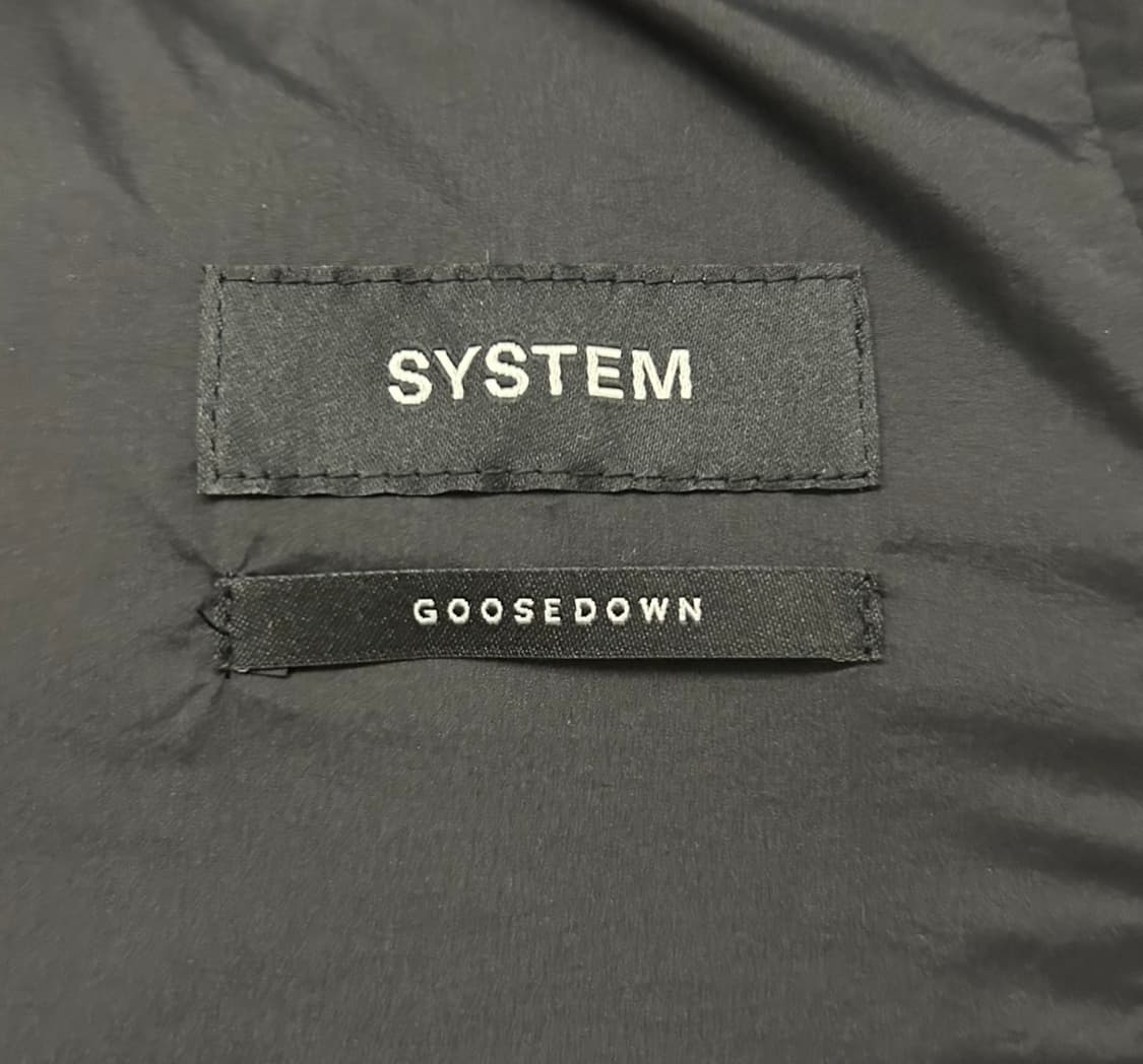 SYSTEM 23FW 구스다운 점퍼 패딩 (105 사이즈) 새상품 상품이미지5