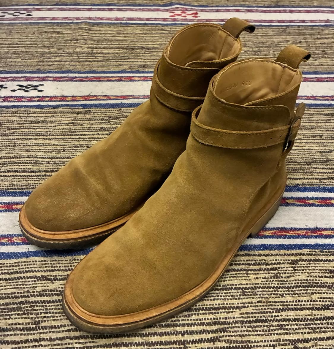 (41/260)AMI 아미 조드퍼 더비 스트랩 스웨이드 부츠 상품이미지3