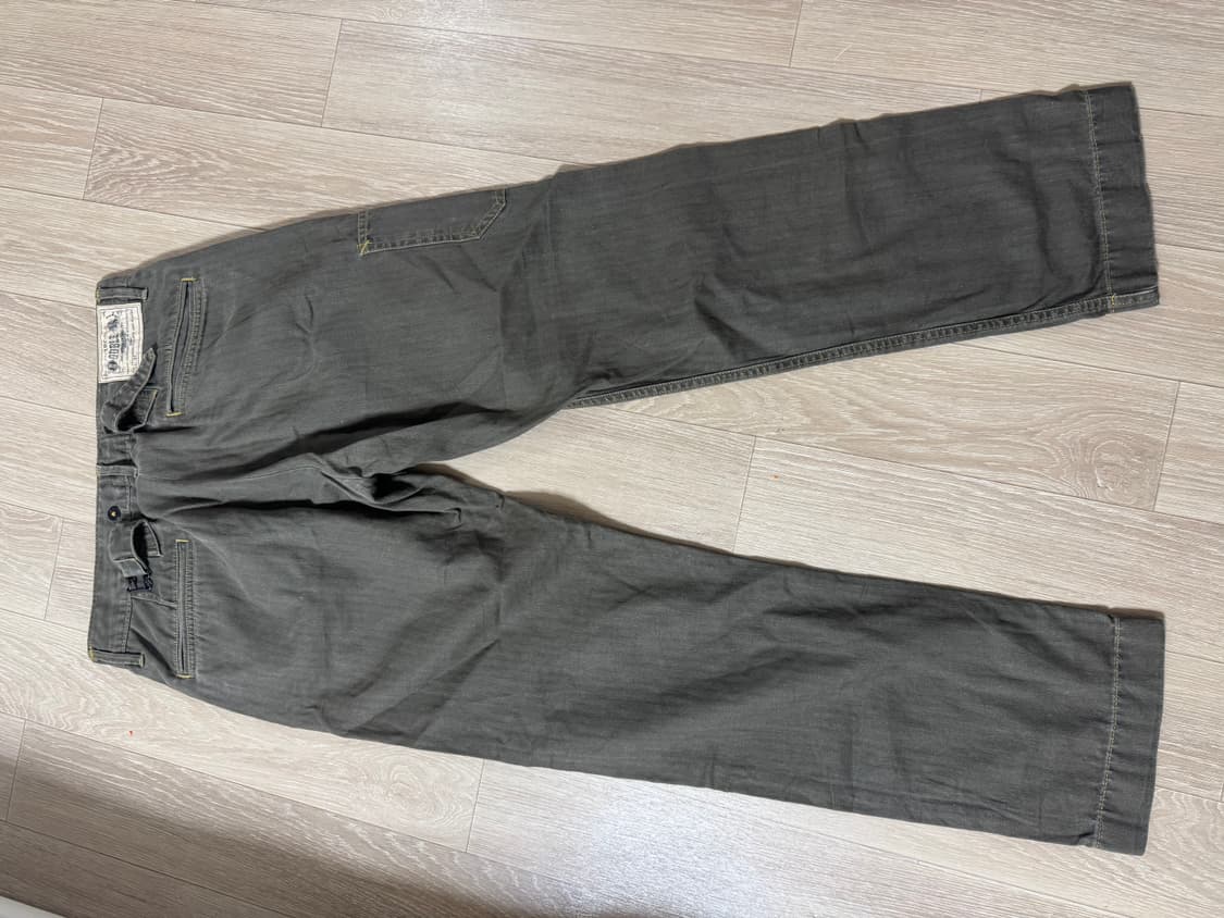 32/30 더블알엘 오피서핏 린넨 헤링본 팬츠 상품이미지7