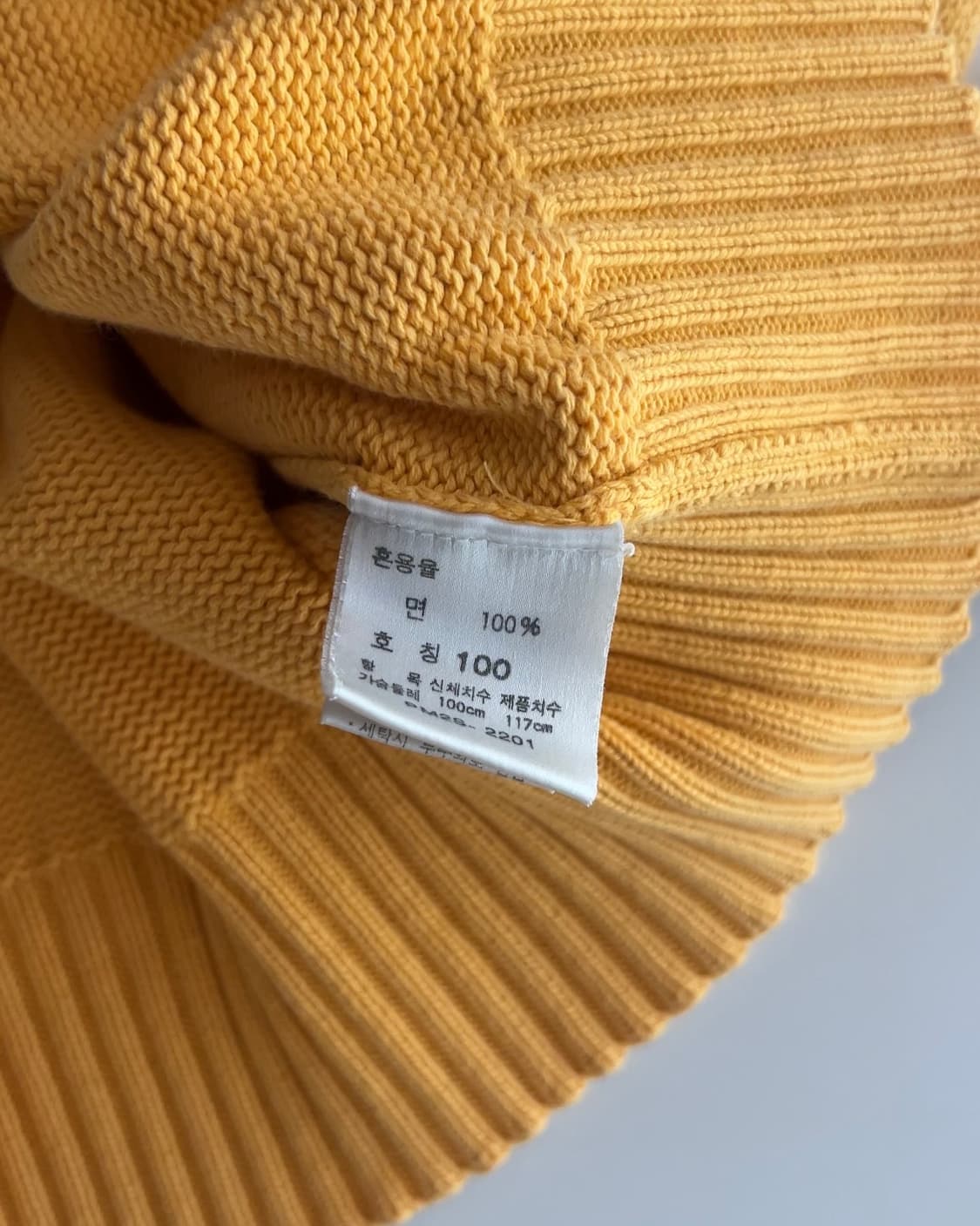 폴로 랄프로렌 옐로우 라운드넥 니트 100 상품이미지4