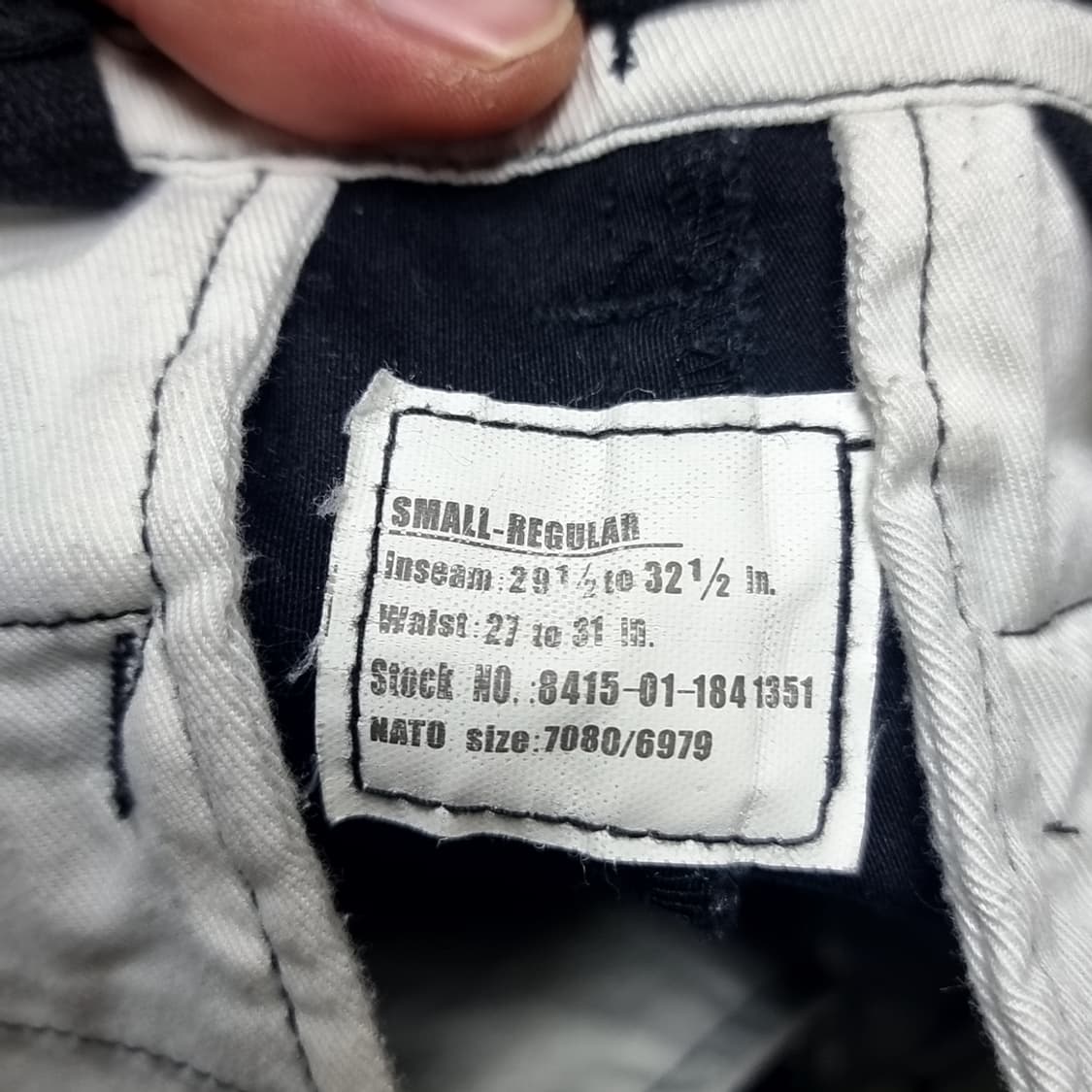 미군 m65바지 복각 블랙 카고 바지 남성용(31) 상품이미지5