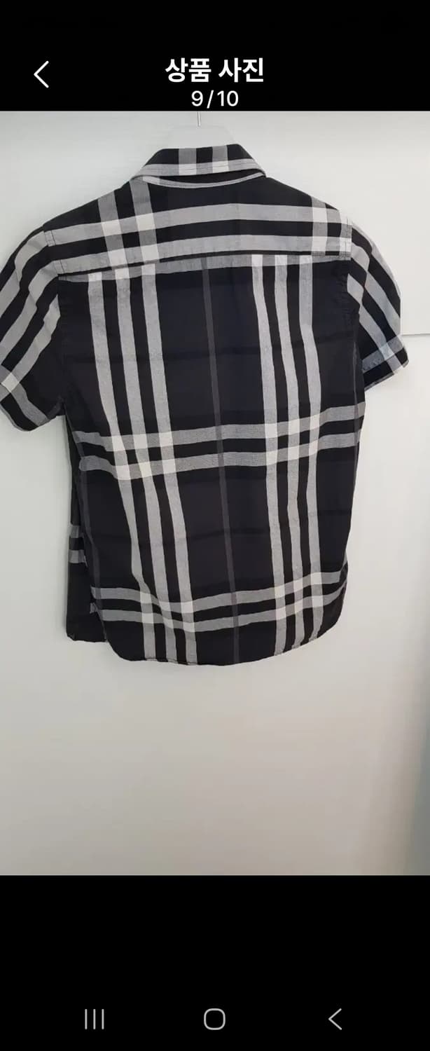 (정품)버버리 체크 반팔 셔츠 44-55 상품이미지4