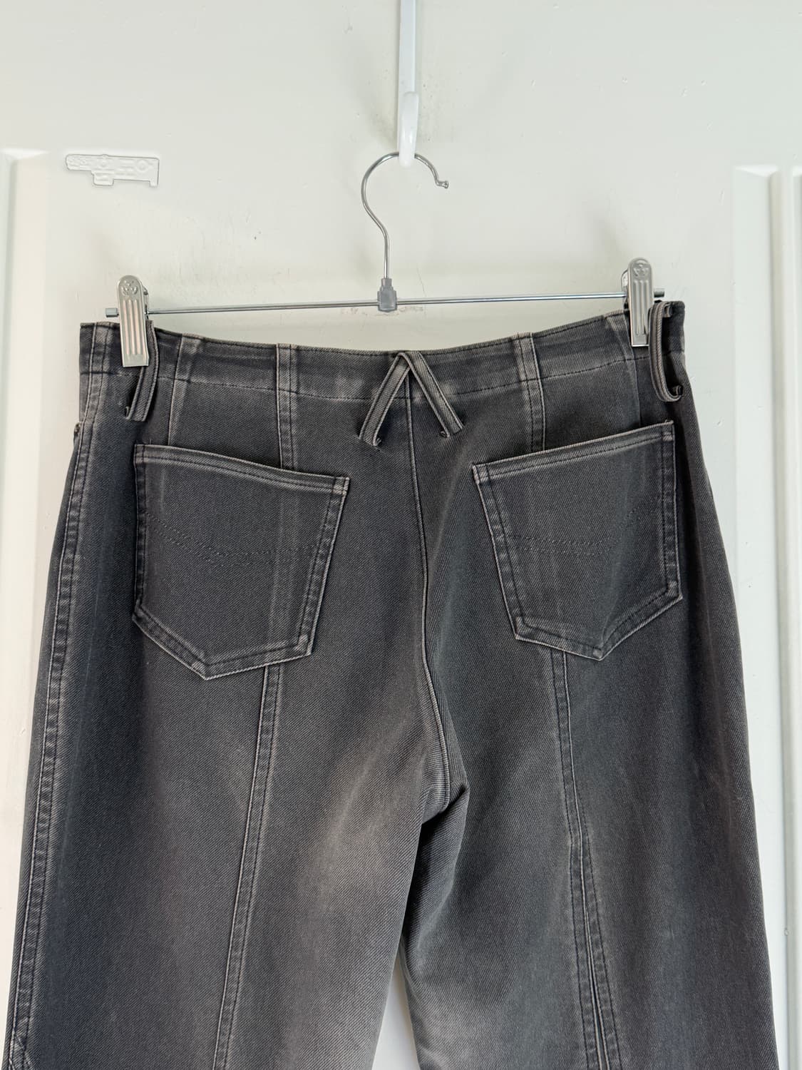 일본빈티지 흑청 디테일 부츠컷 데님팬츠 상품이미지7