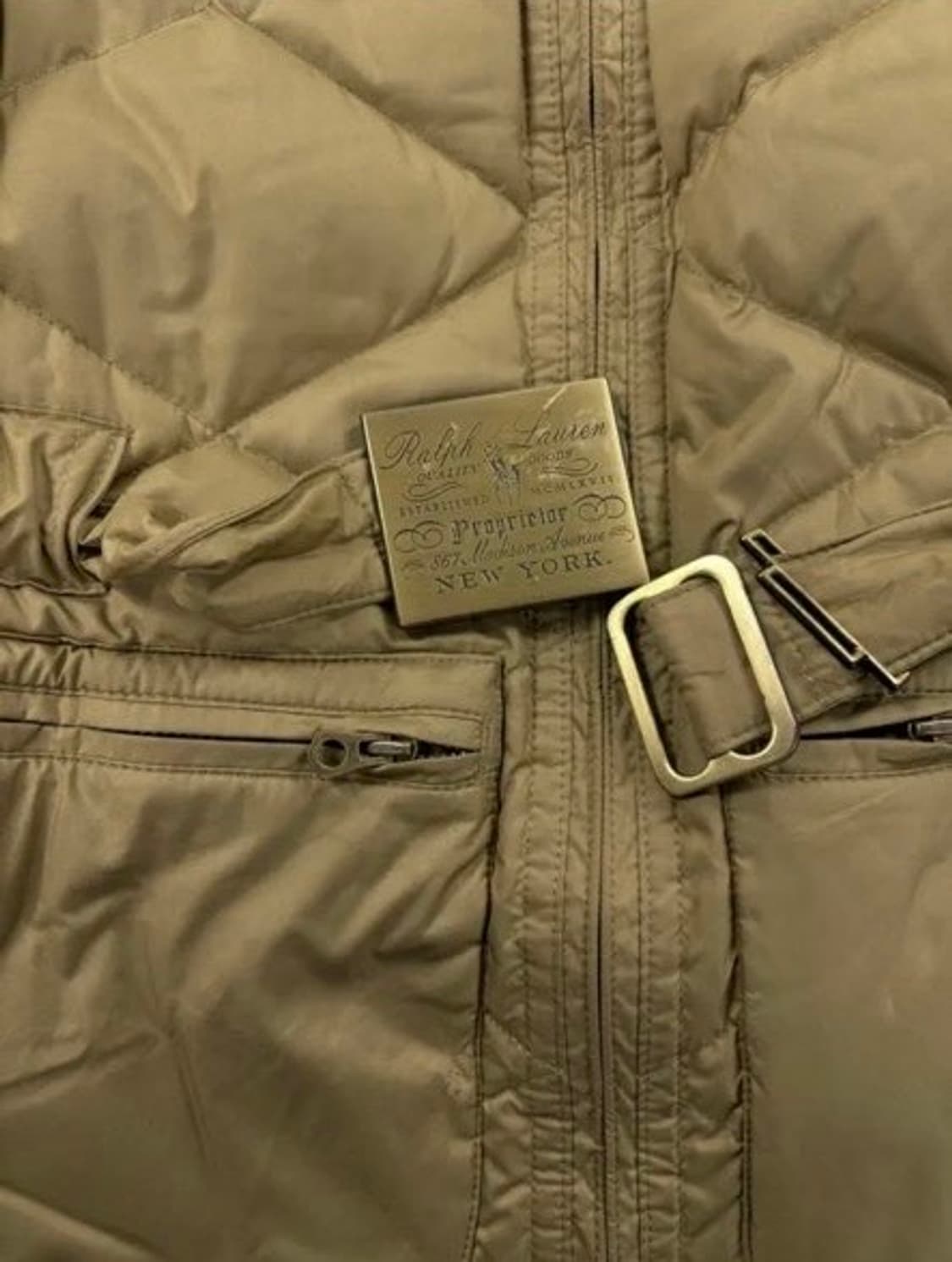 폴로 랄프로렌 여성 패딩 올리브 브라운 상품이미지3