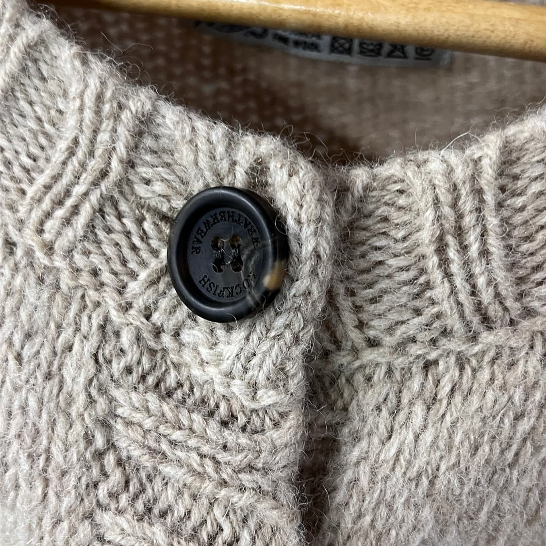 [55] 락피쉬 웨더웨어 100% 파인 울 니트 가디건  상품이미지5