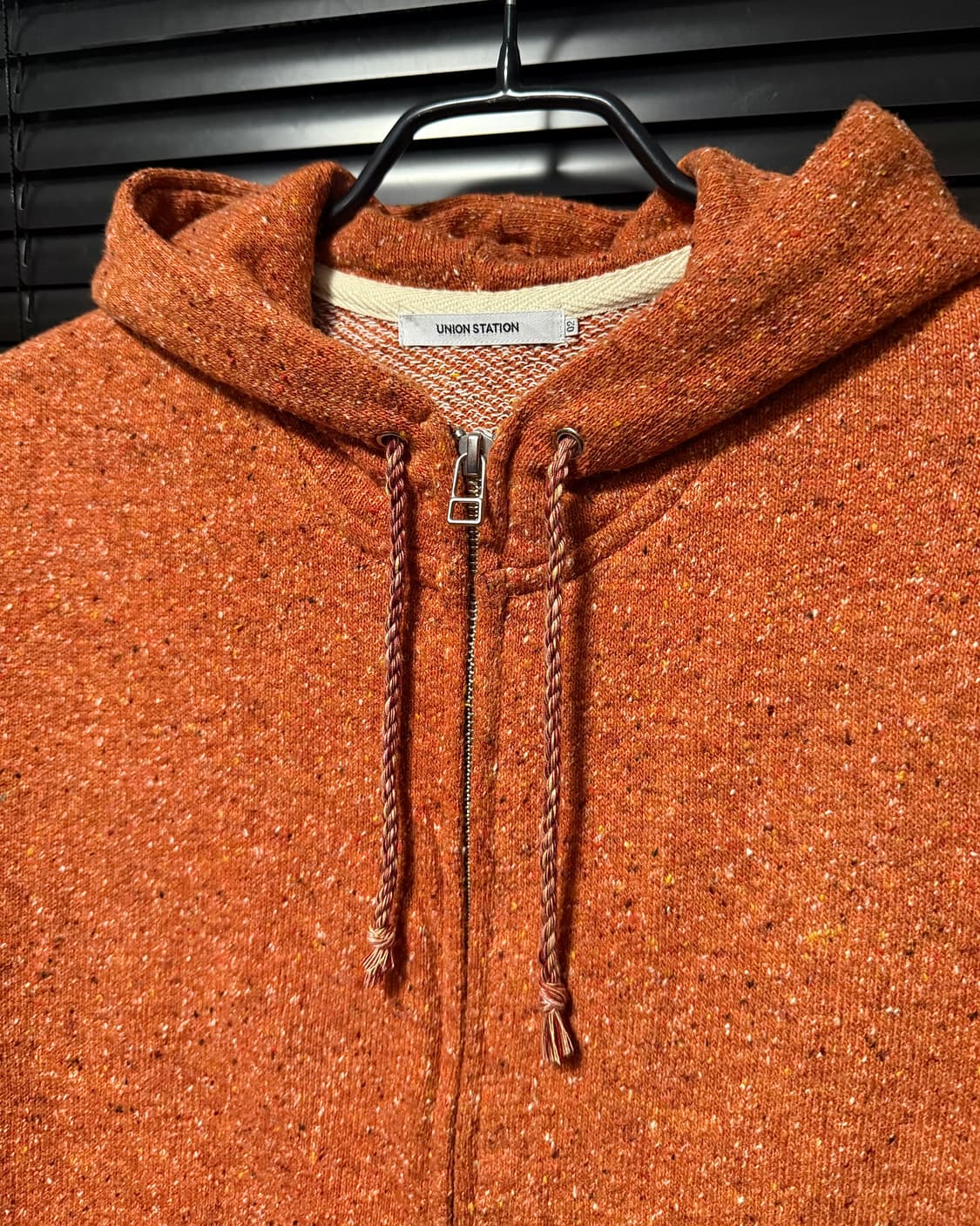 유니온 스테이션 주황색 오렌지 보카시 에스닉 웨스턴 니트 후드 집업 일본 상품이미지4