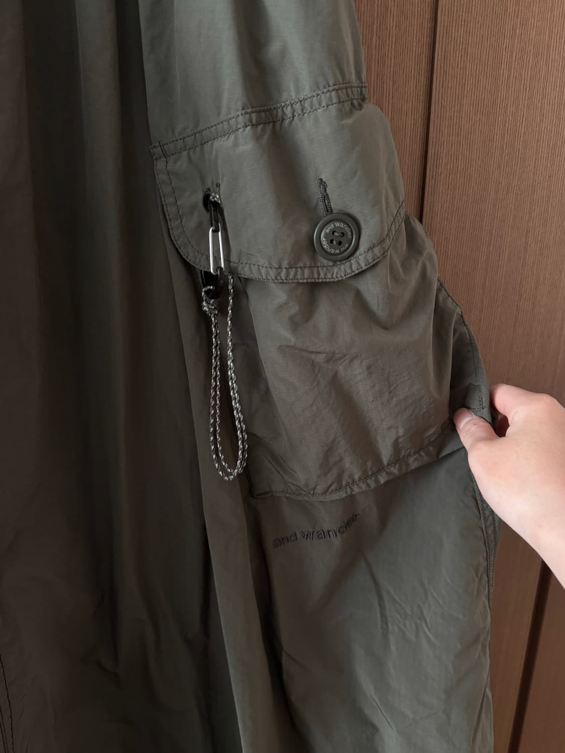 (네고가능) 앤드원더 오버사이즈 카고 원피스 (카키 F) 상품이미지5