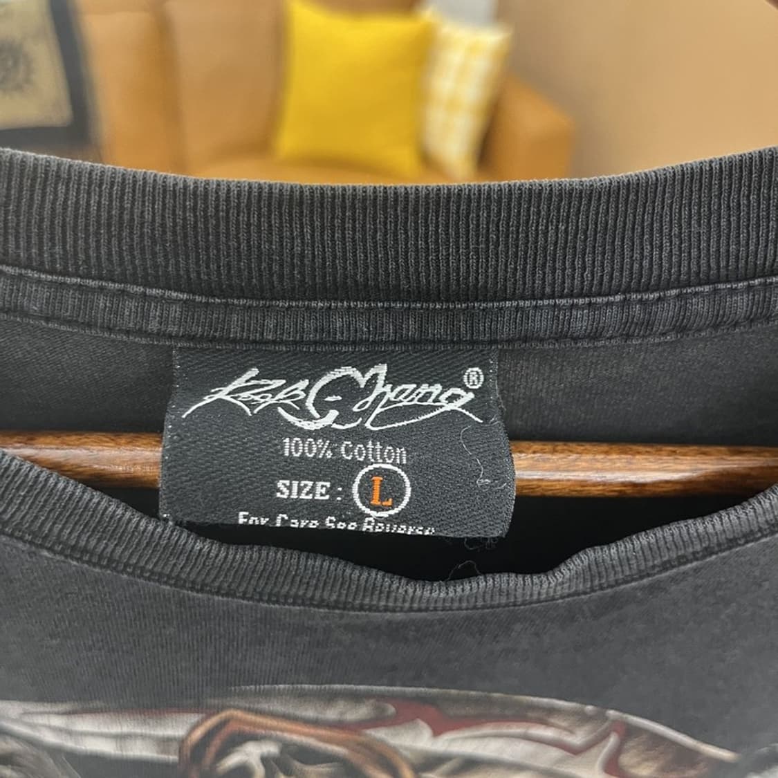 ROCK CHANG 빈티지 사신 프린팅 락티 반팔티 100 C05395 상품이미지3