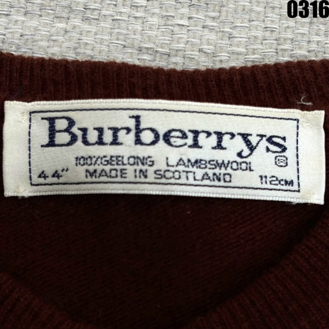 버버리 울 니트 가디건 100 0316 상품이미지5