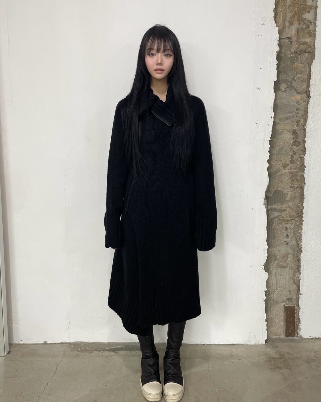 마사히코 마루야마 비대칭 롱 코트 상품이미지1