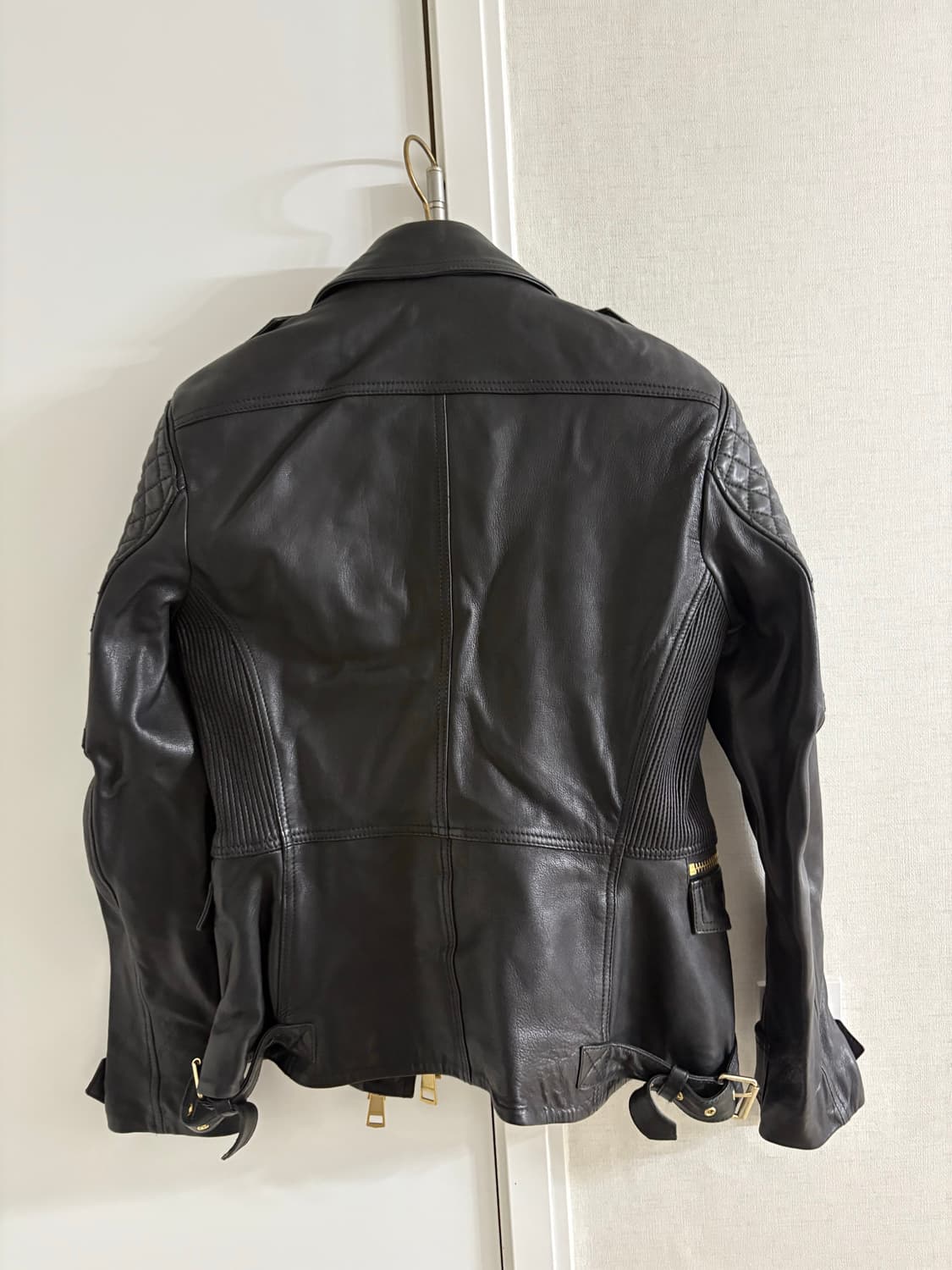 버버리 여성 가죽 라이더 자켓 상품이미지7