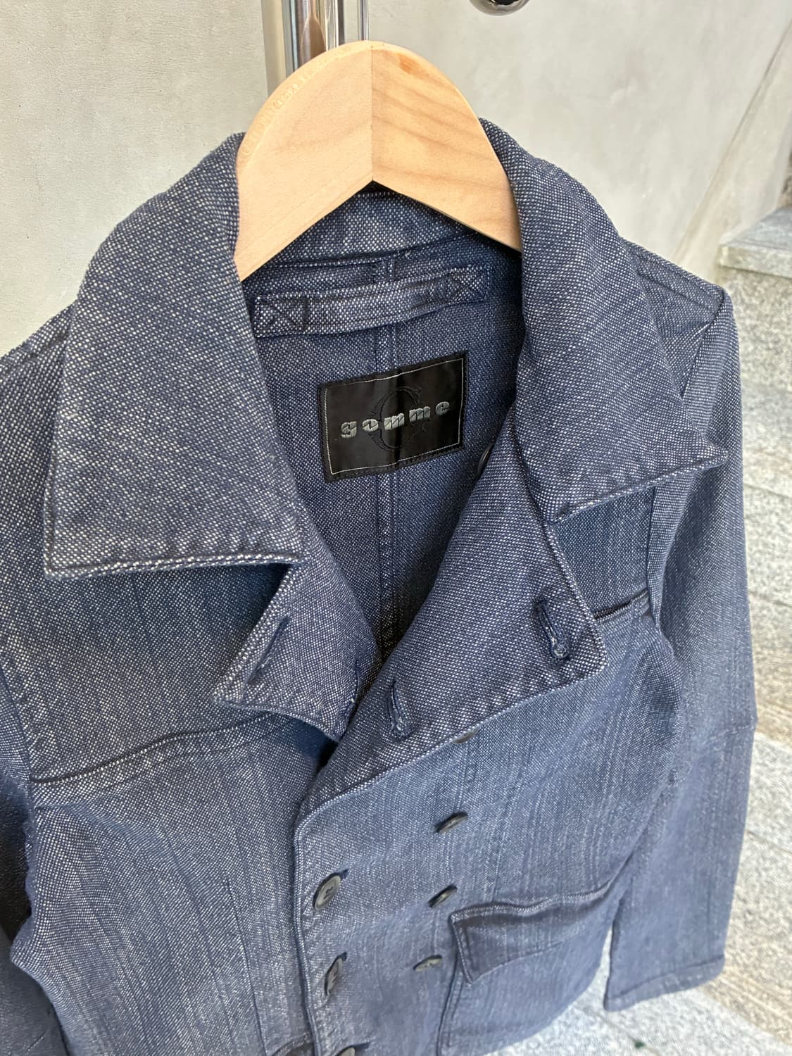 고무 GOMME 데님 피코트 상품이미지8