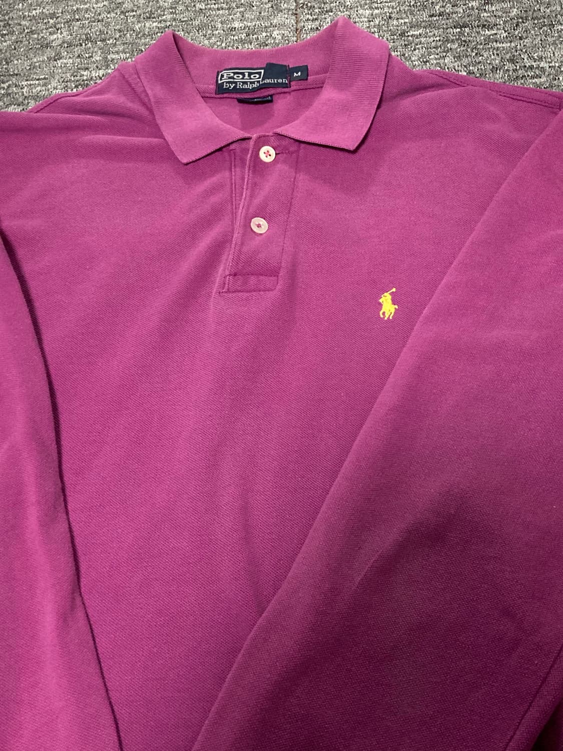 폴로 랄프로렌 pk 긴팔 카라티 핑크 M 상품이미지2