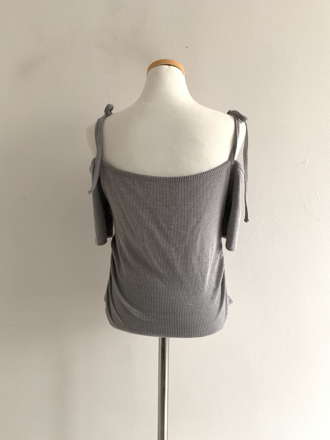 Shoulder Ribbon Button T 상품이미지7