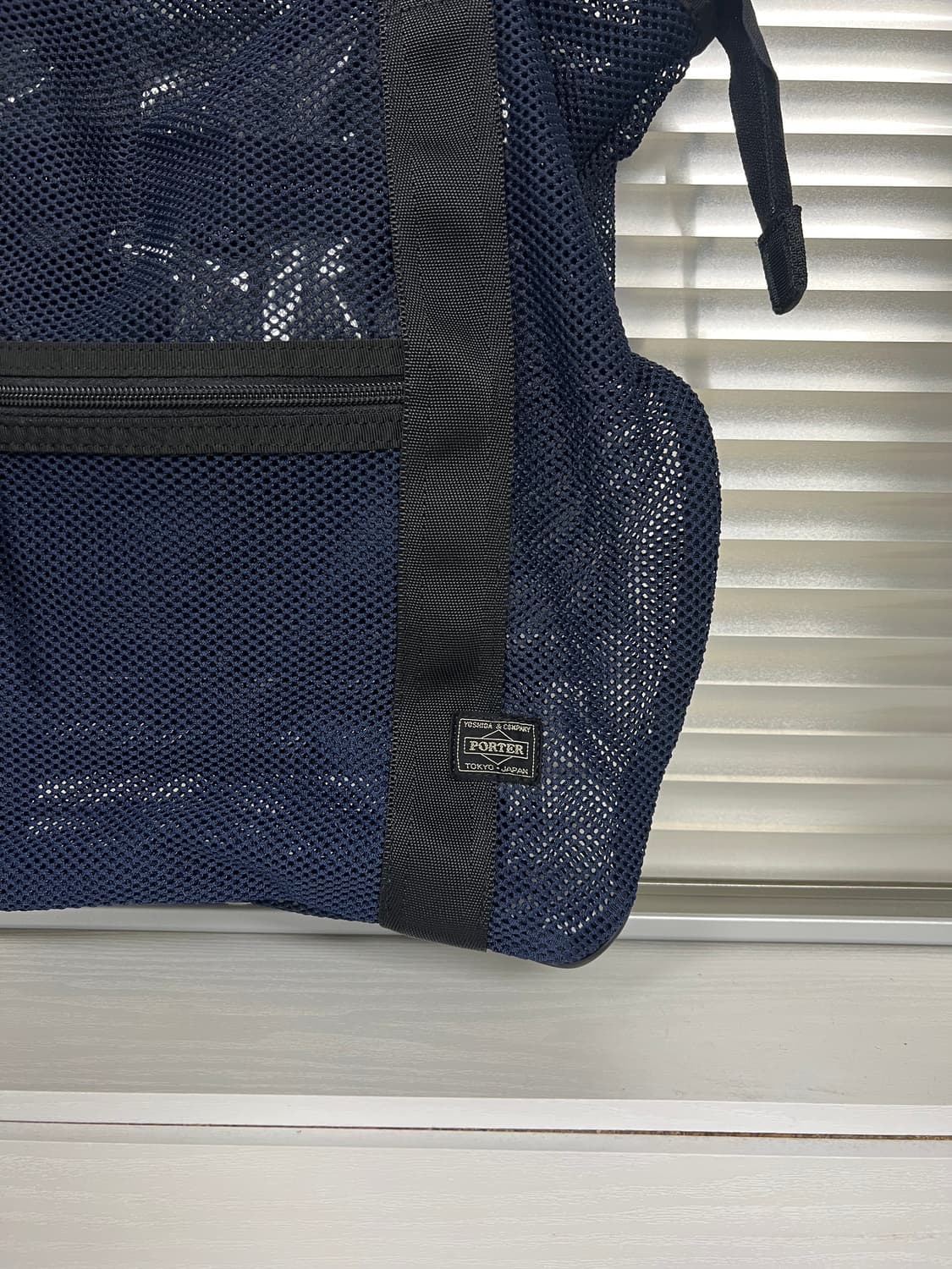 PORTER-MESH SHOULDER TOTE BAG (Navy)  상품이미지8