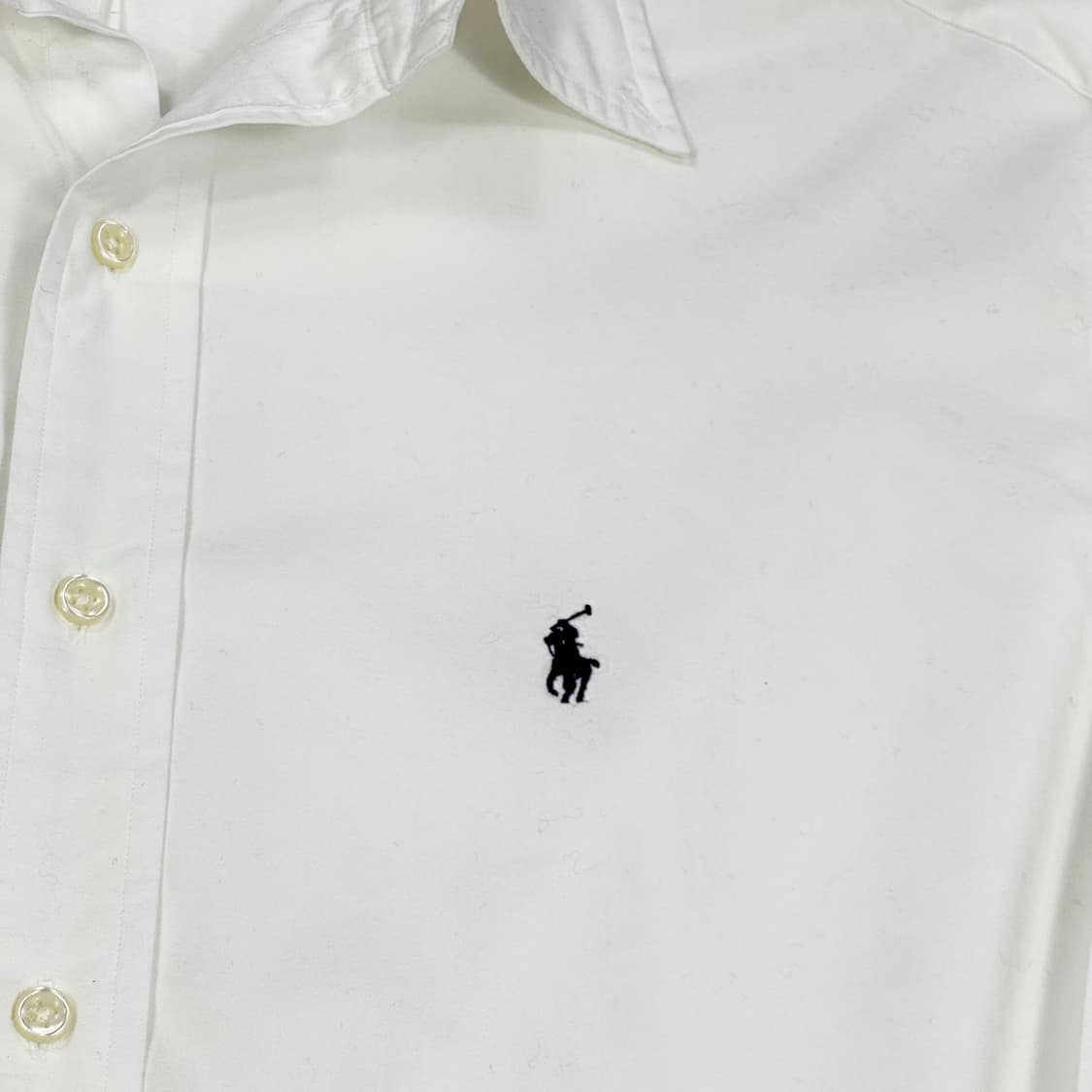 폴로 랄프로렌 포니 클래식 화이트 셔츠 (실측 XL) 상품이미지3