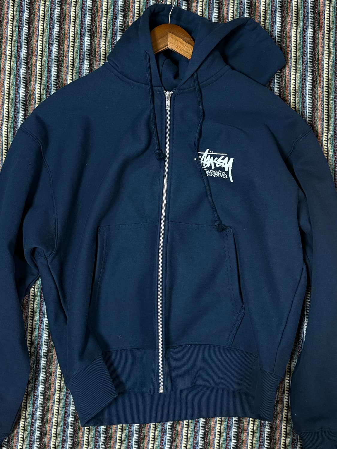 스투시 토론토 후드집업 네이비 [M] 상품이미지2