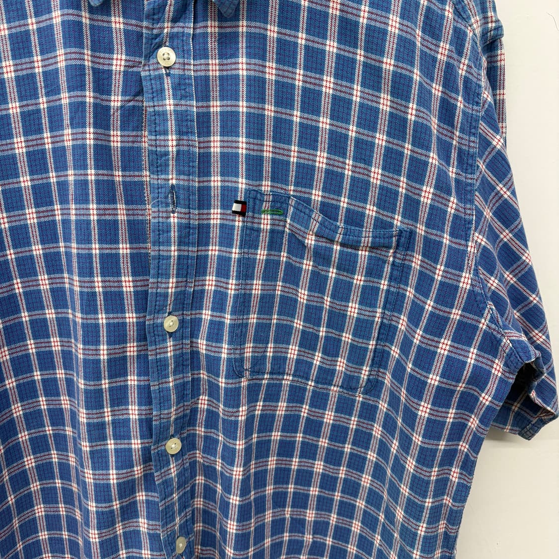 타미진스 체크 반팔 셔츠 남성L,XL 상품이미지2