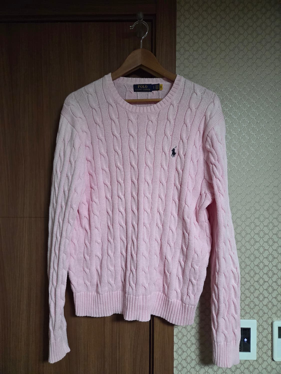 폴로 랄프로렌  남성 꽈배기 니트 L  상품이미지1