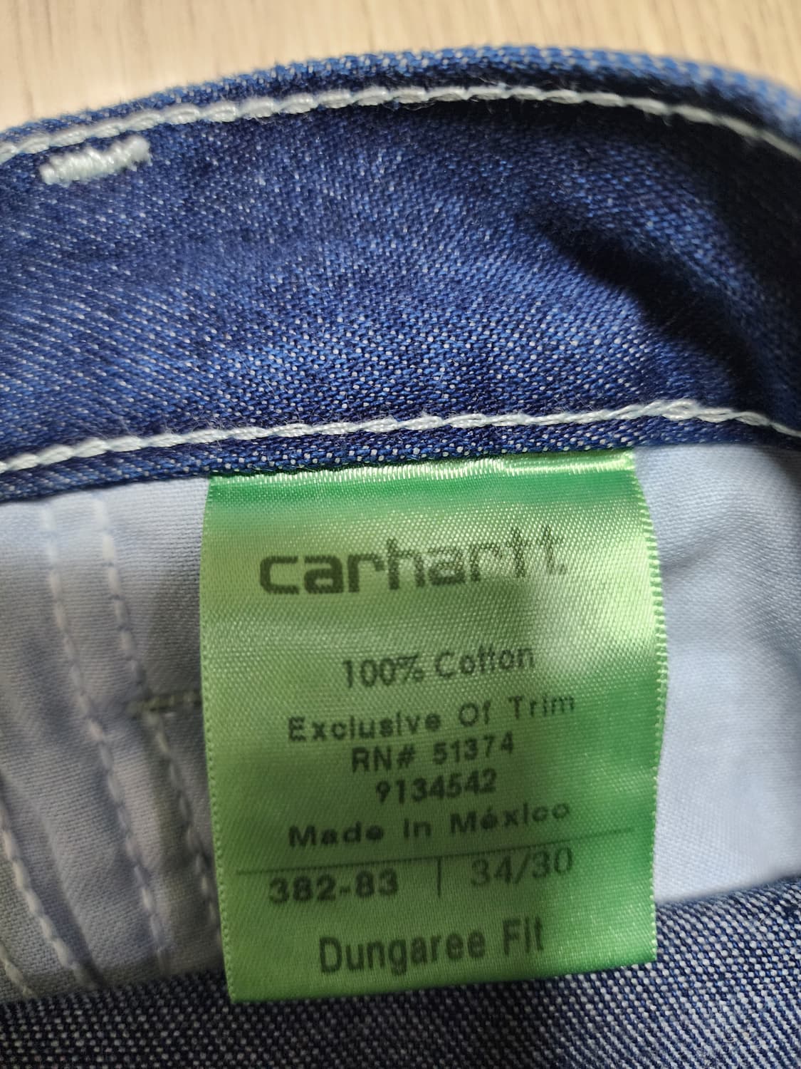 칼하트 dungaree fit 팬츠 34*30 상품이미지3