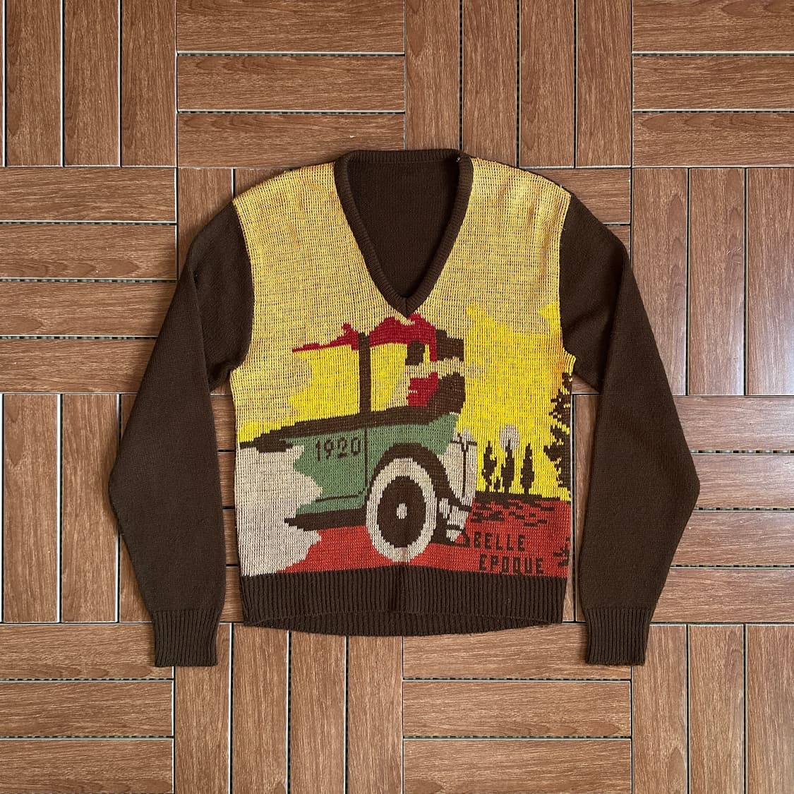 70‘s Lord clayton v-neck knit sweater 상품이미지1