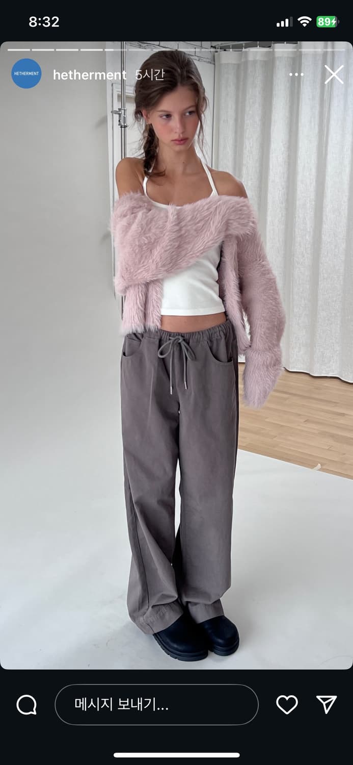 (새상품)헤더먼트 worn cotton pants (brown) - S 상품이미지7