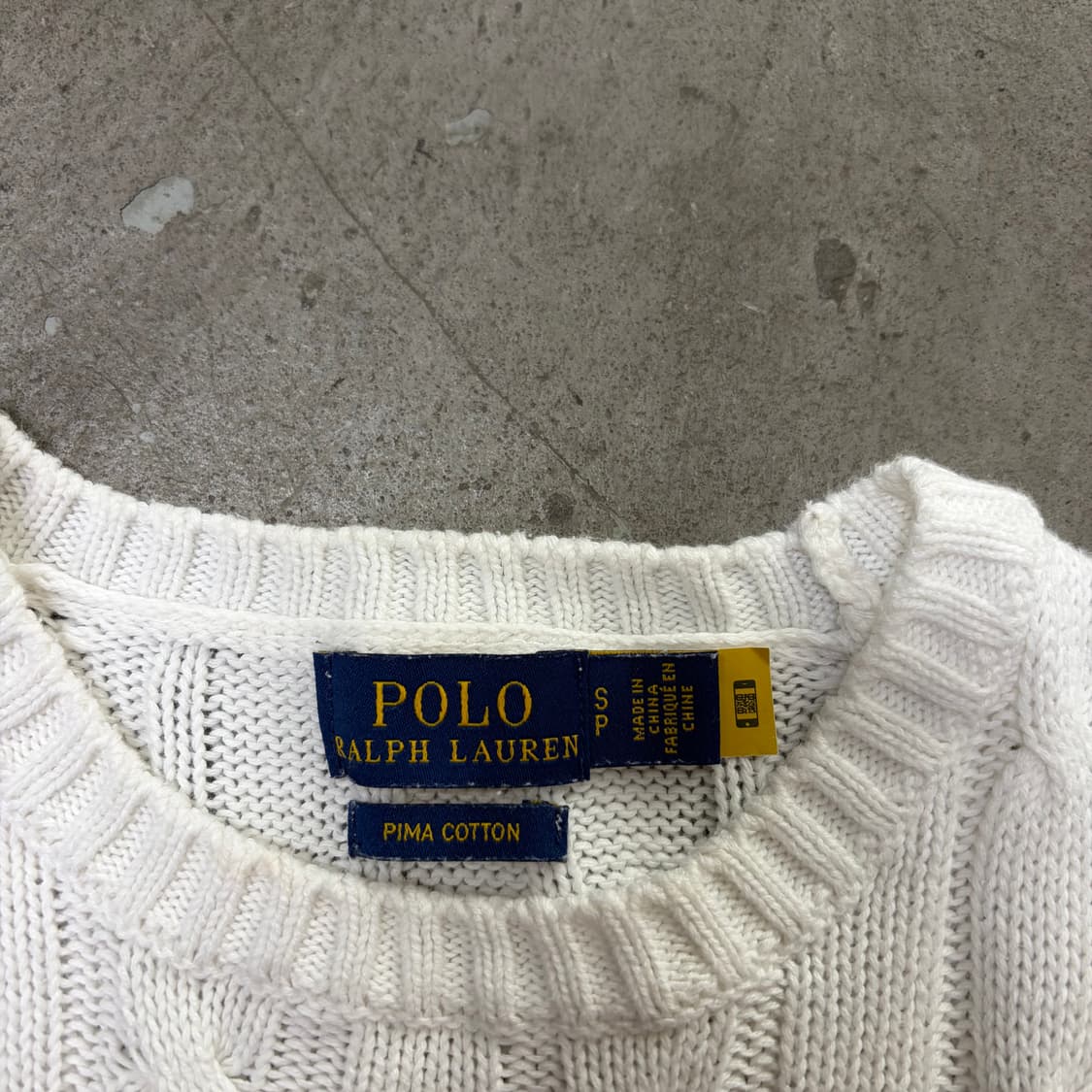 폴로 화이트 반팔 니트[2222] 상품이미지6