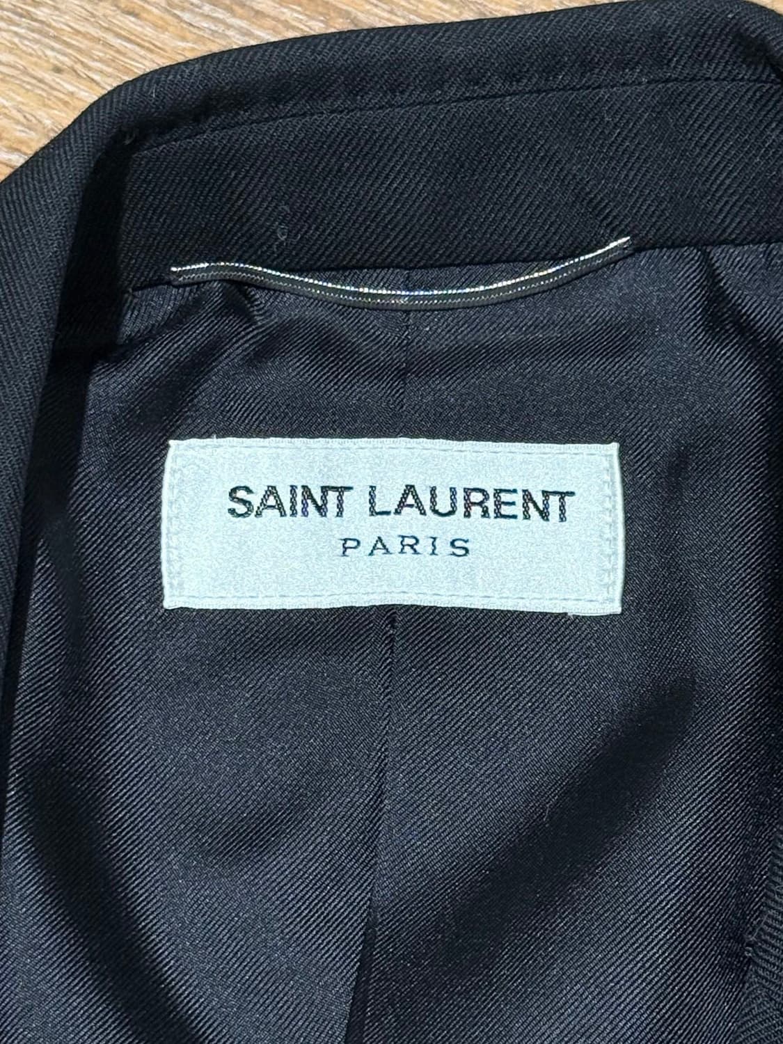 생로랑 블랙 라나 버진 울 싱글 블레이저 자켓 상품이미지7