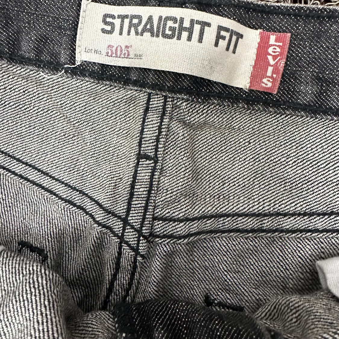 리바이스 505 흑청 데님 청바지 팬츠 32인치 상품이미지8