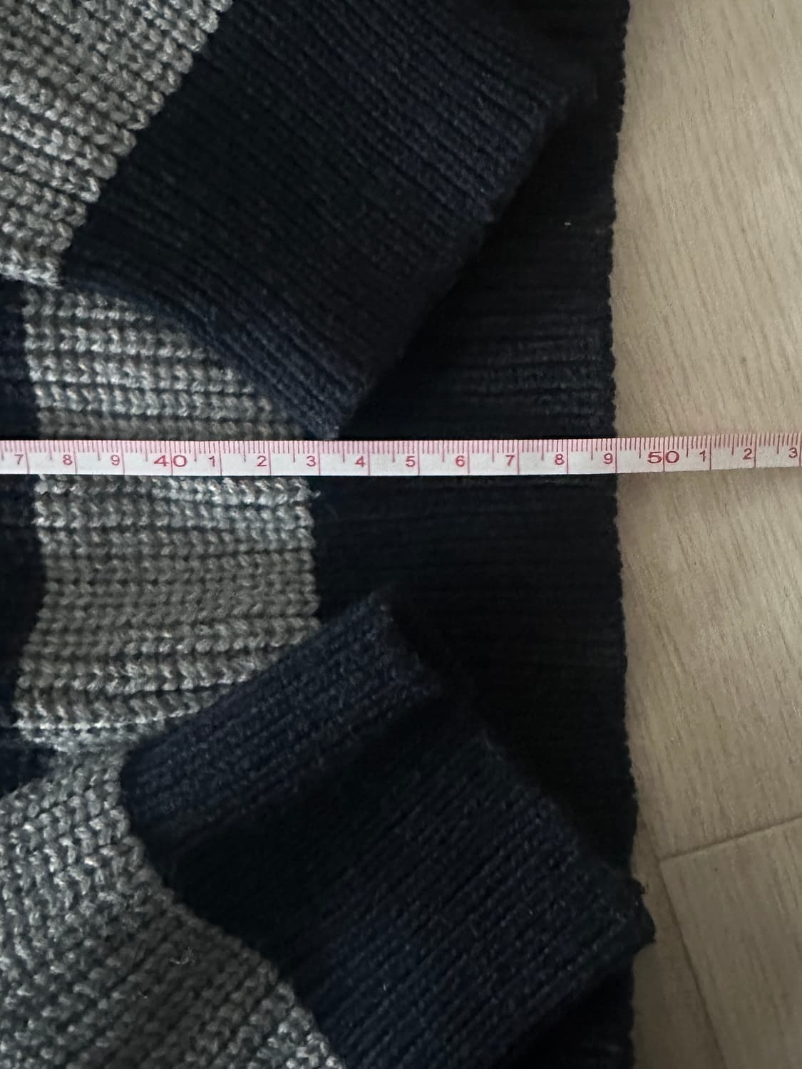 블랙업 [made] 오레뉴 스트라이프 카라 니트 상품이미지6