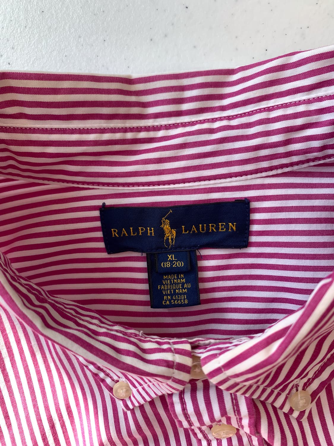 95-100 폴로 랄프로렌 빈티지 스트라이프 셔츠 남방 상품이미지5